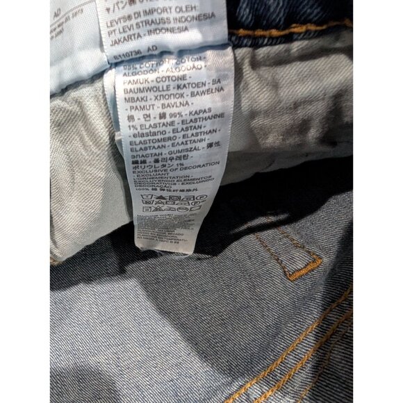 Levis 541 Big & Tall Athletic Taper Stretch Jeans Mens 50X32 Medium Wash Denim - Picture 3 of 6